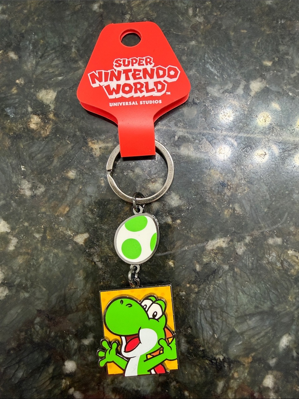 Nintendo Silver Tone Super Nintendo World Keychain with Red Tag